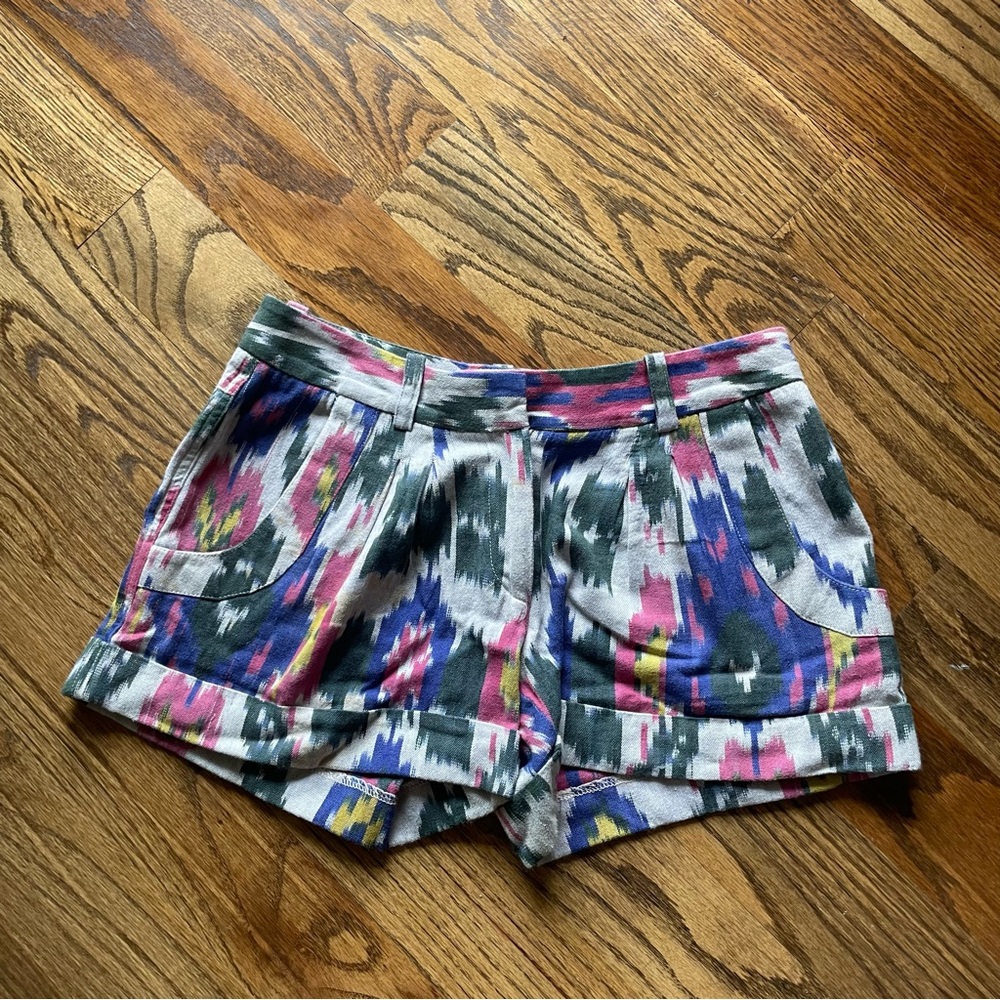 George High Waist Pink and Green Shorts